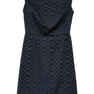 Trina Turk Navy Blue Laser Cut Out Carousel Dress, Size 0